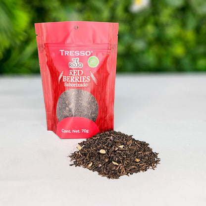 Té Rojo (Saborizado): Red Berries 23g-140g - TRESSO® 