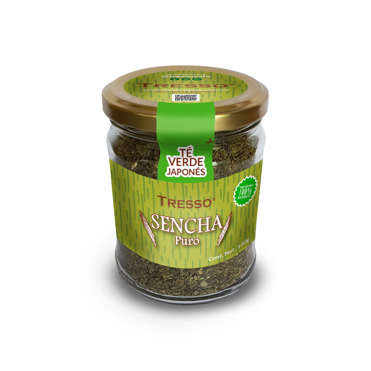 Té Verde Japonés (Puro): Sencha 30g-140g - TRESSO® 