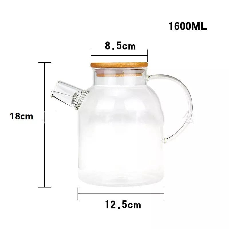 Tetera de Vidrio con Filtro de Acero Inoxidable 1 L - TRESSO® 