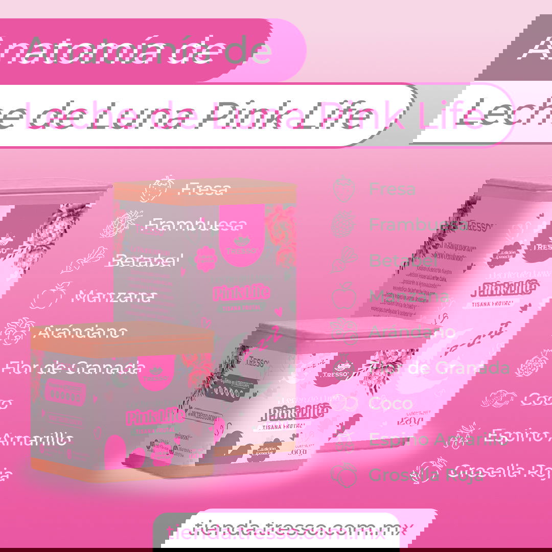 Tisana Frutal Leche de Luna Pink Life - TRESSO® 