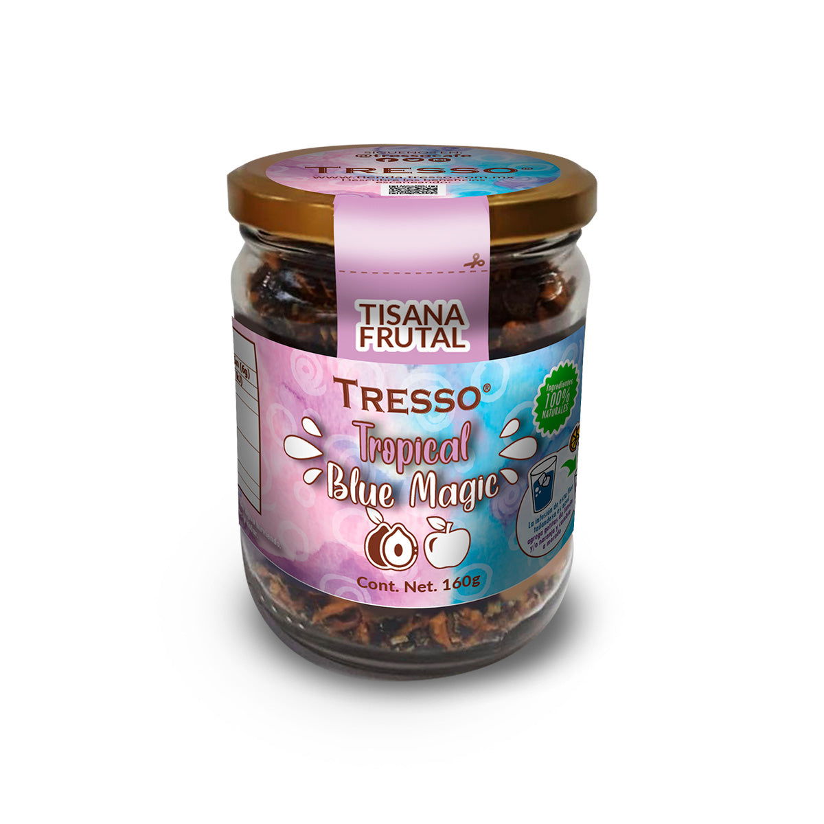 Tisana Frutal: Tropical Blue Magic 20g-160g - TRESSO® 