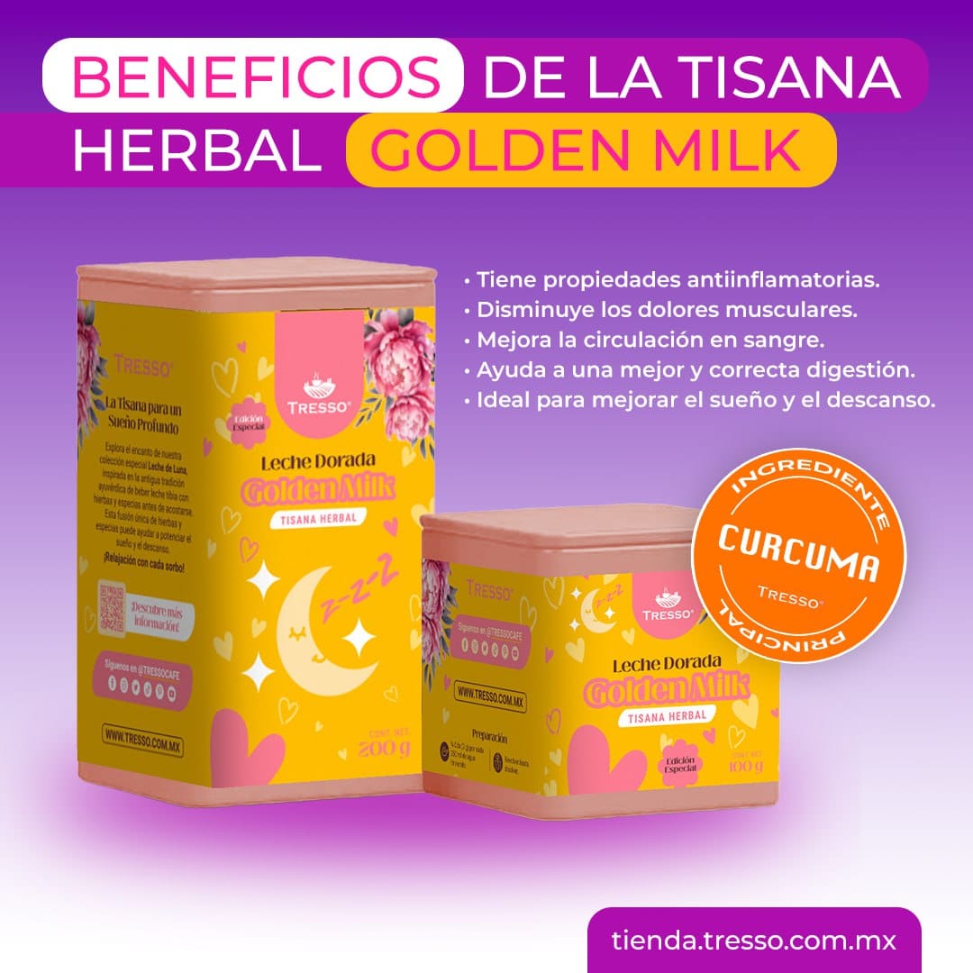Tisana Herbal Leche de Luna Golden Milk - TRESSO® 