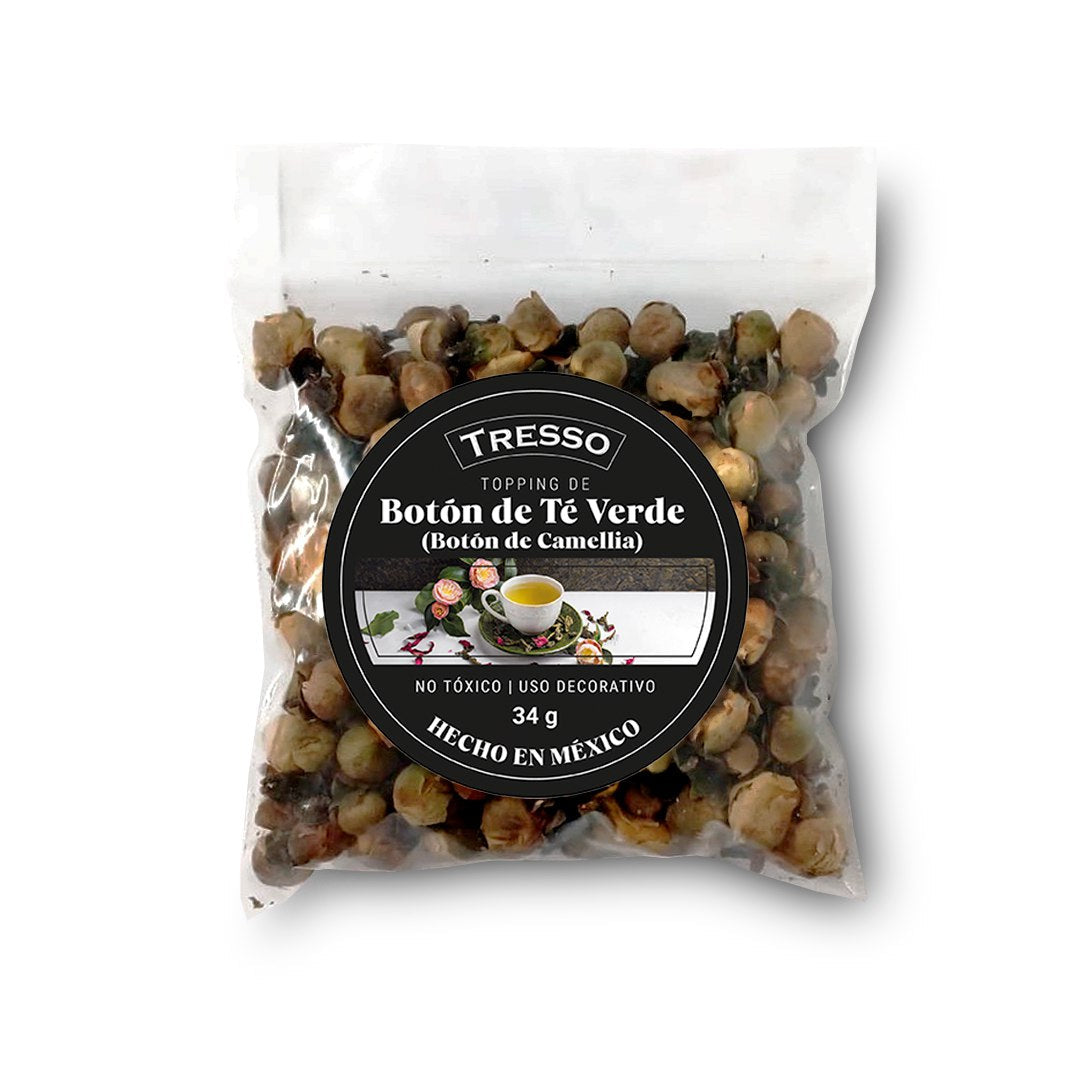 Topping de botón té verde (Botón de Camellia) 34g - TRESSO® 