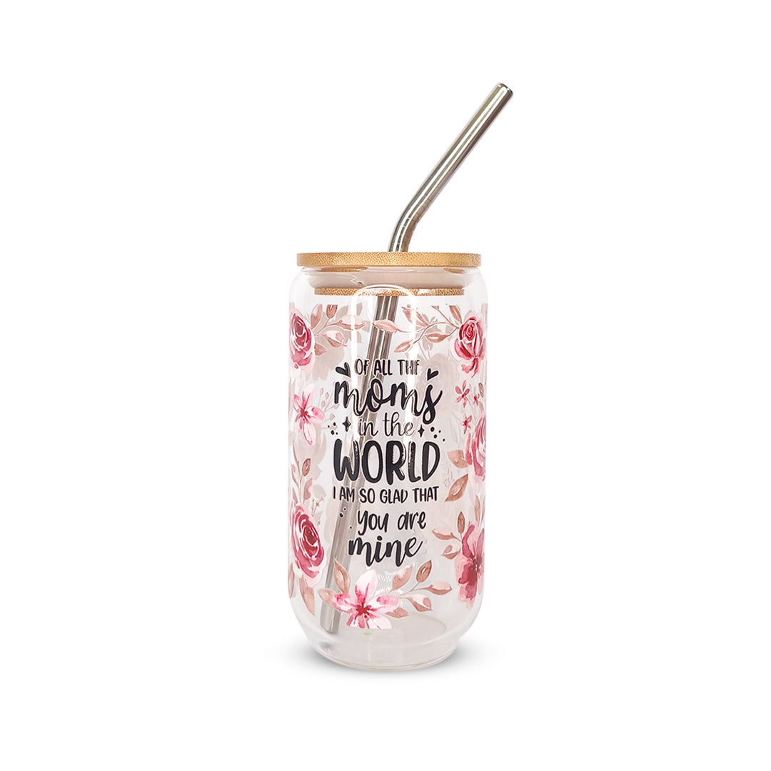 Vaso de vidrio sublimado diversos diseños