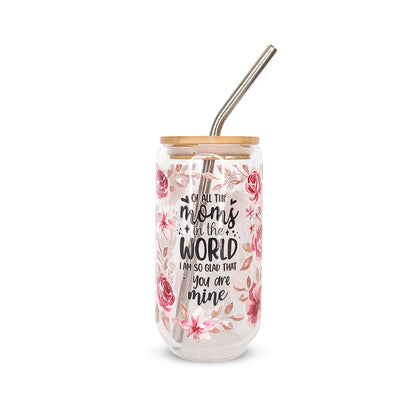 Vaso de vidrio sublimado diversos diseños