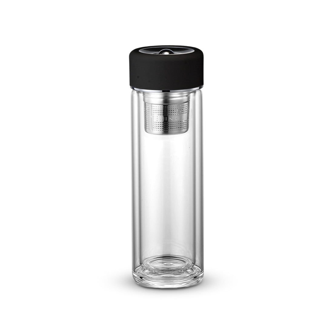 Botella de vidrio doble pared con infusor magnético 320ml