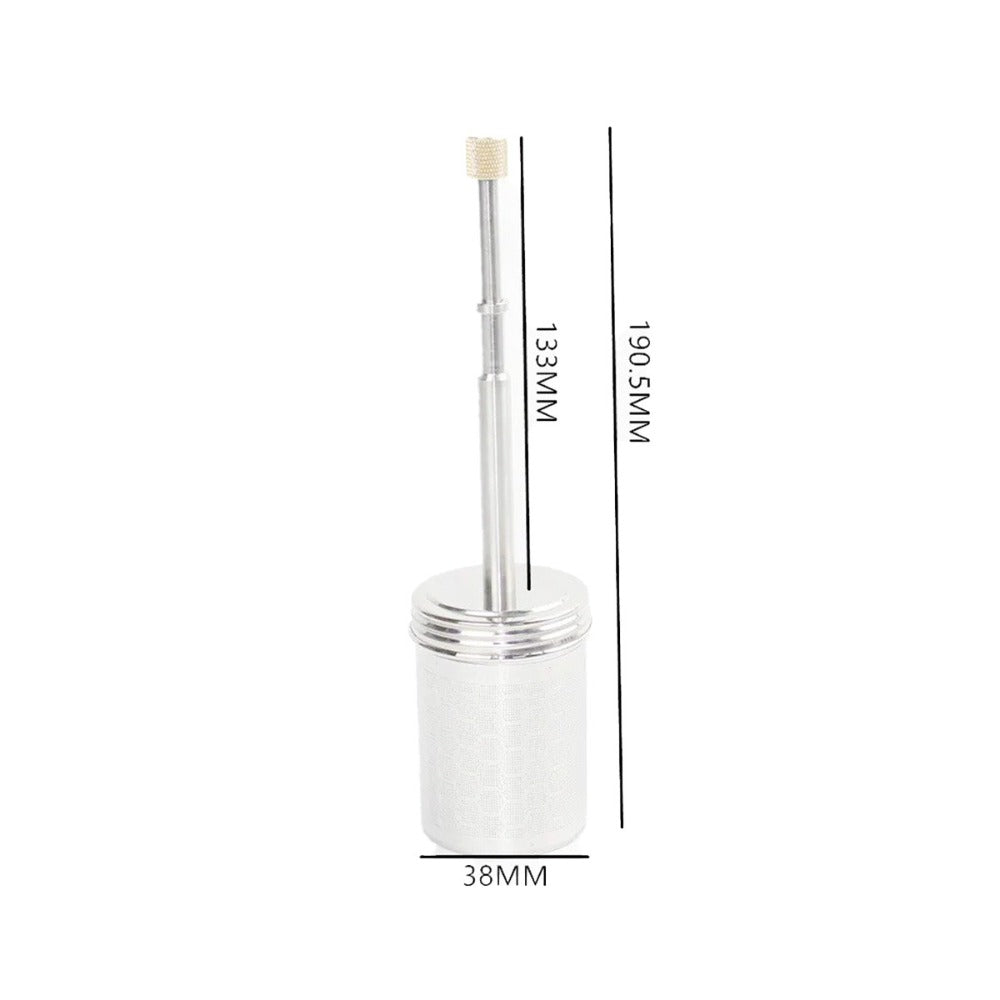 Stainless steel press-type infuser