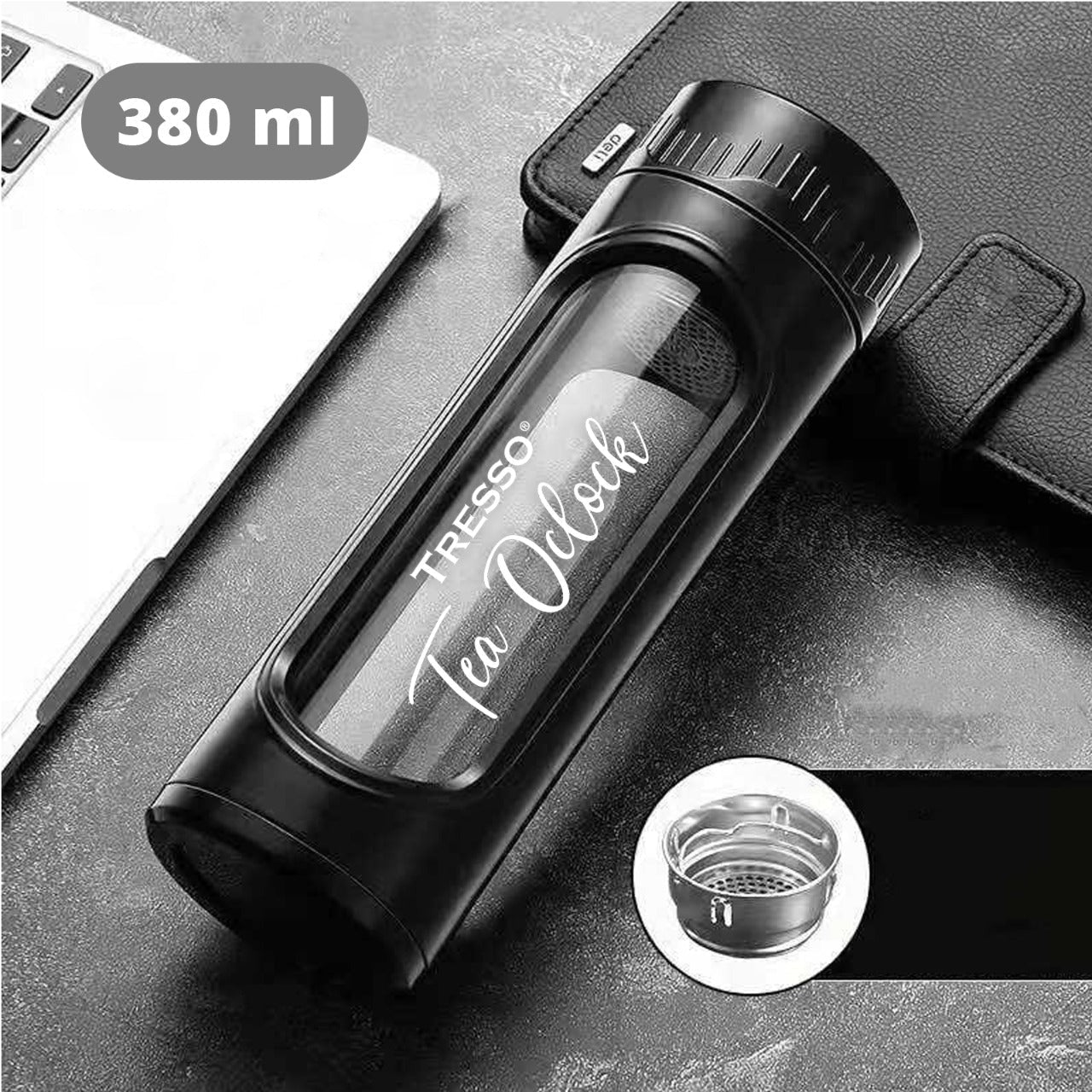 Botella de Vidrio con Infusor para Té para Él - TRESSO®