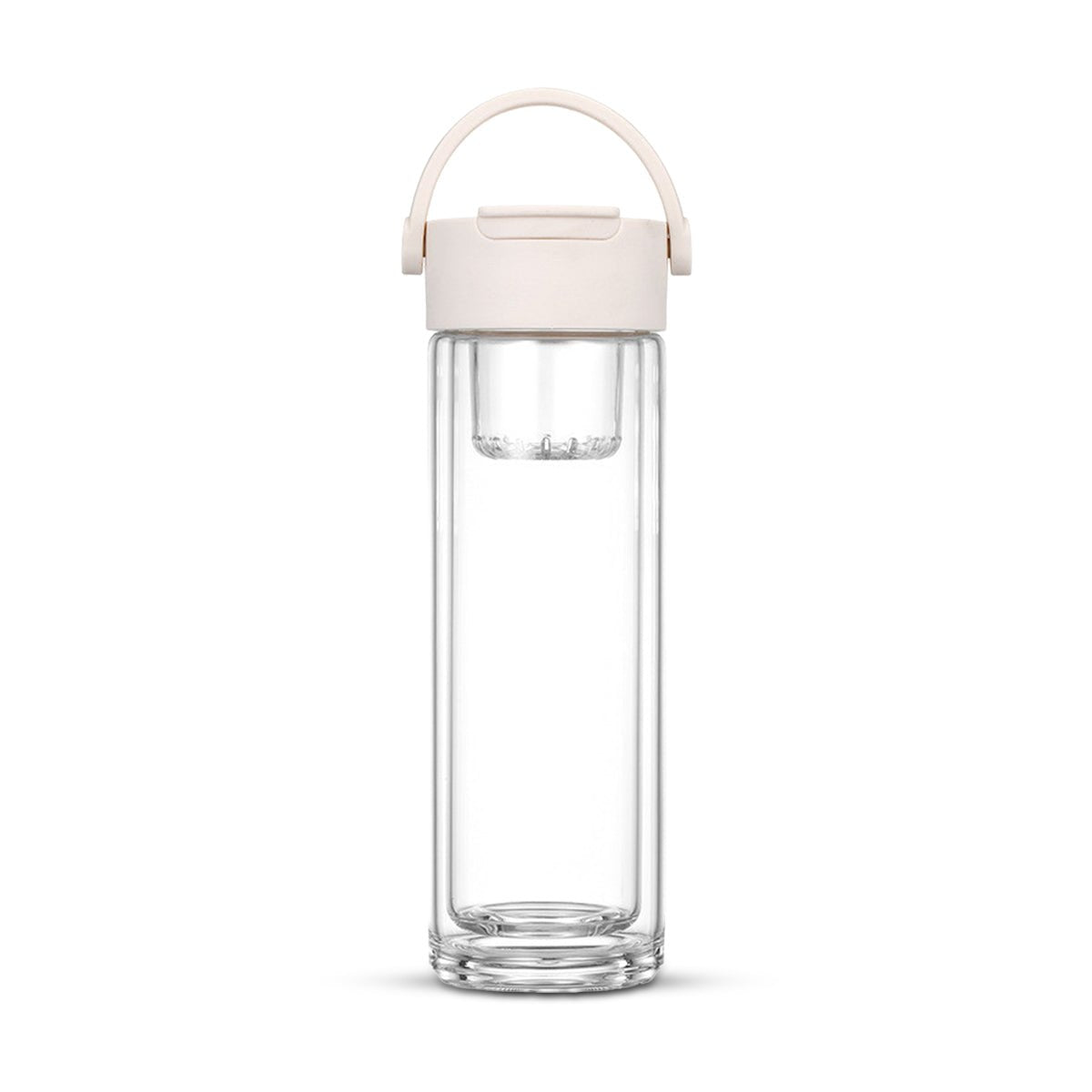 Botella de vidrio de doble pared con infusor para tisana - TRESSO®