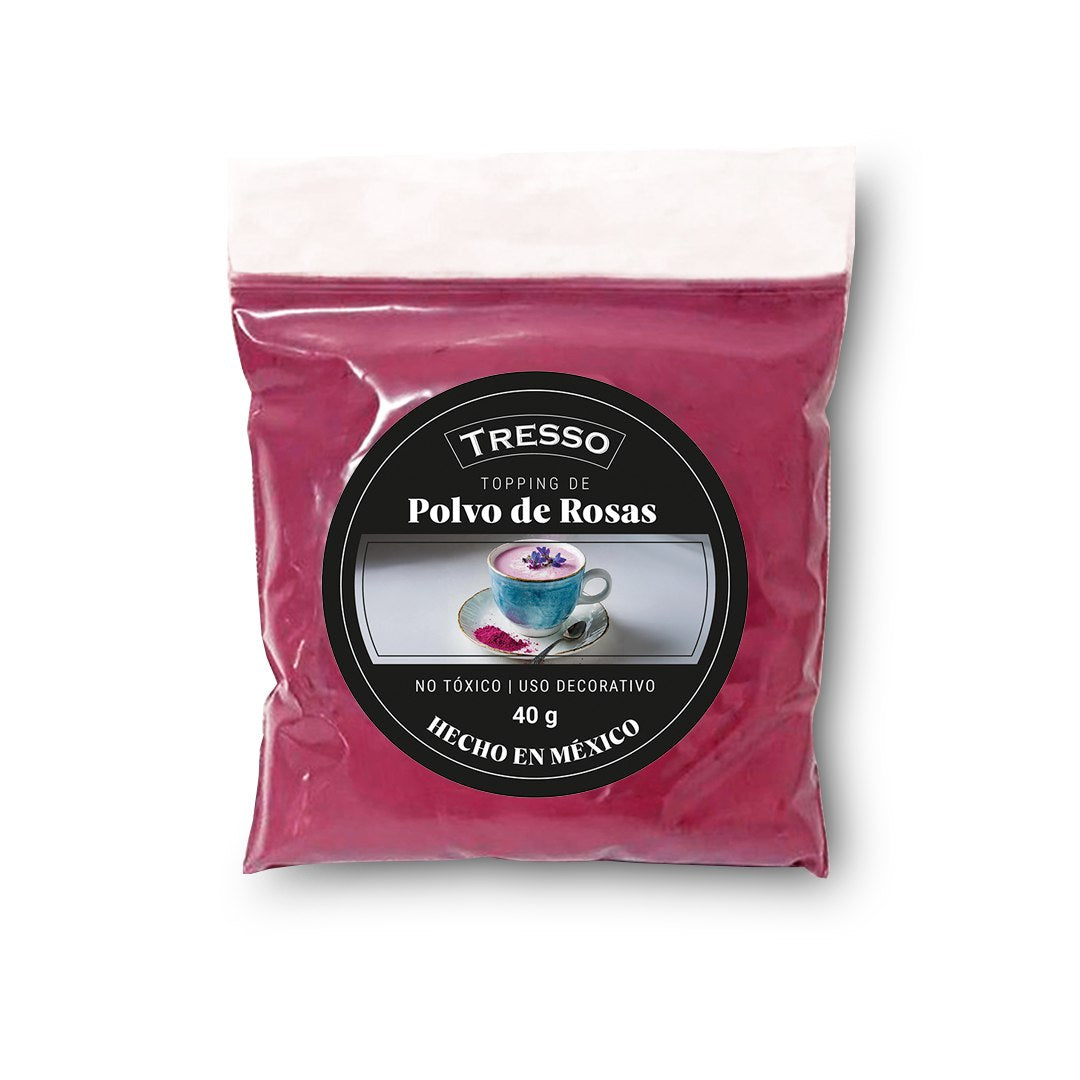 Topping de polvo de rosas 40g