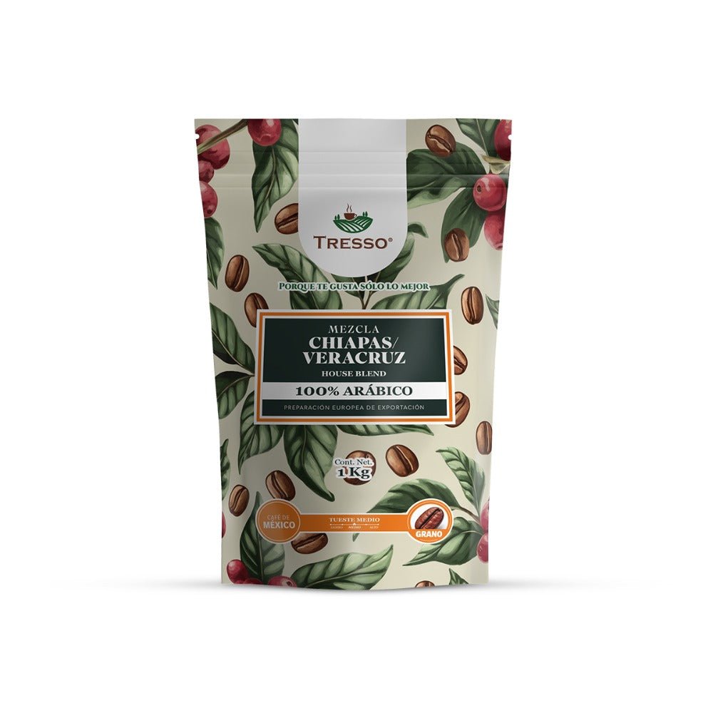 Café House Blend Mezcla Chiapas - Veracruz 400g-1kg - TRESSO®