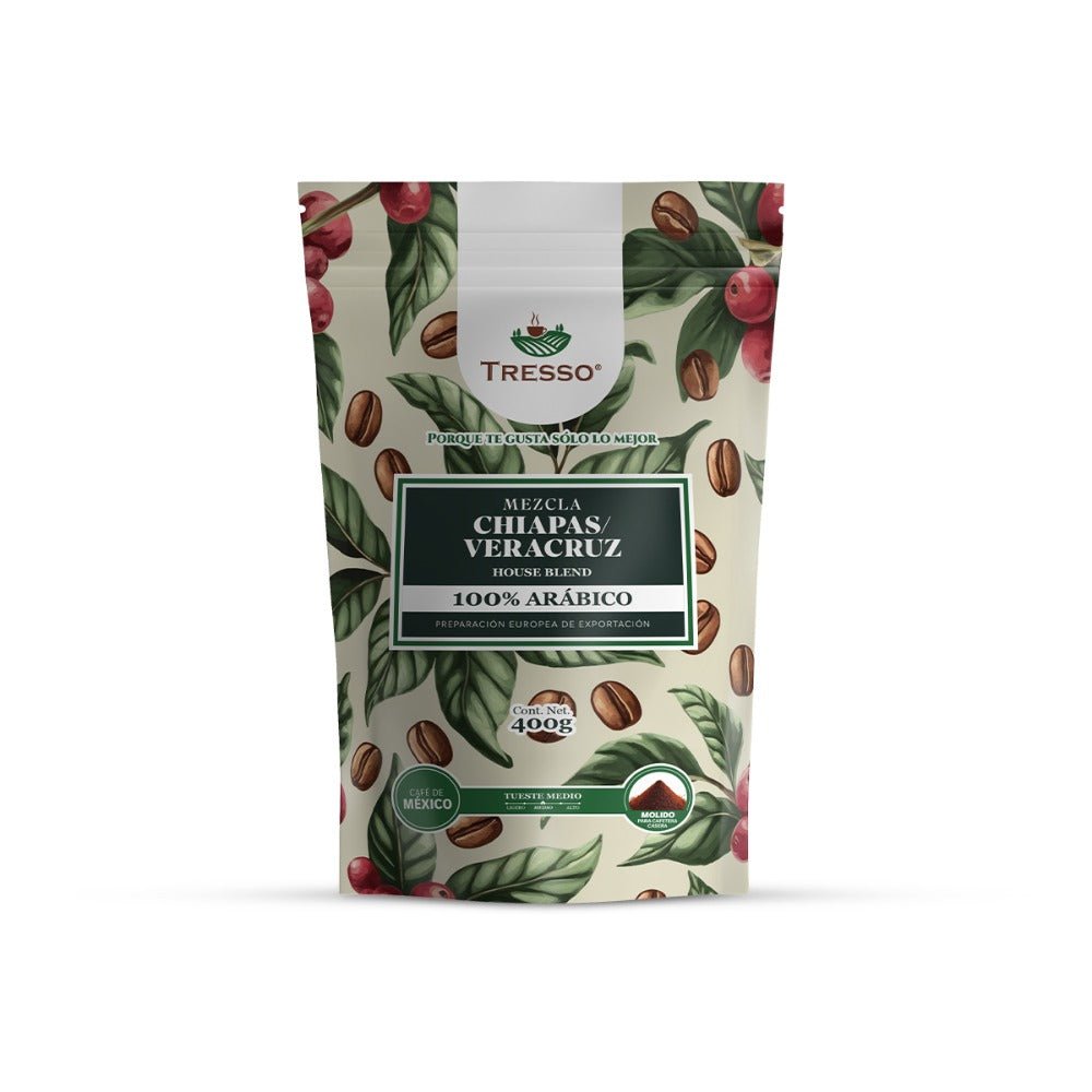 Café House Blend Mezcla Chiapas - Veracruz 400g-1kg - TRESSO®