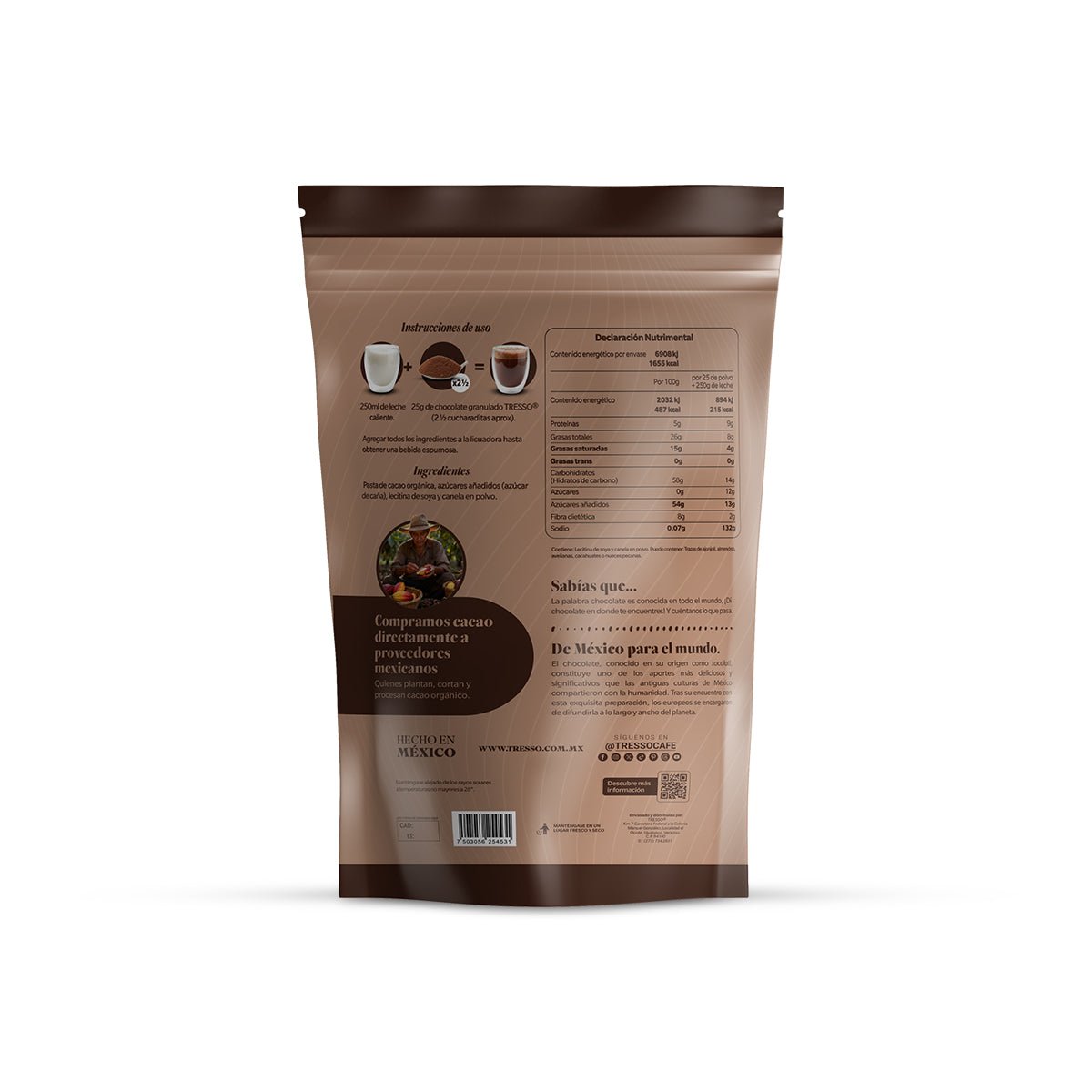 Chocolate para mesa granulado 400g - TRESSO®