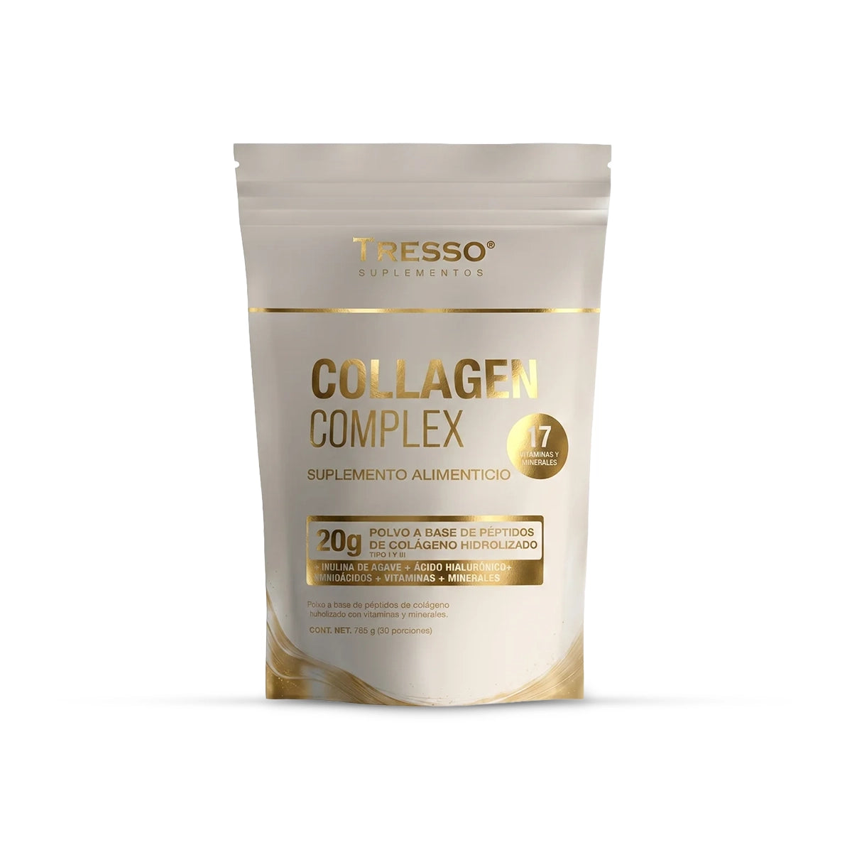 Collagen Complex | Fórmula Multi-Ingredientes 22 en 1: Colágeno Tipo I y III, Ácido Hialurónico, Vitaminas y Minerales | 765g