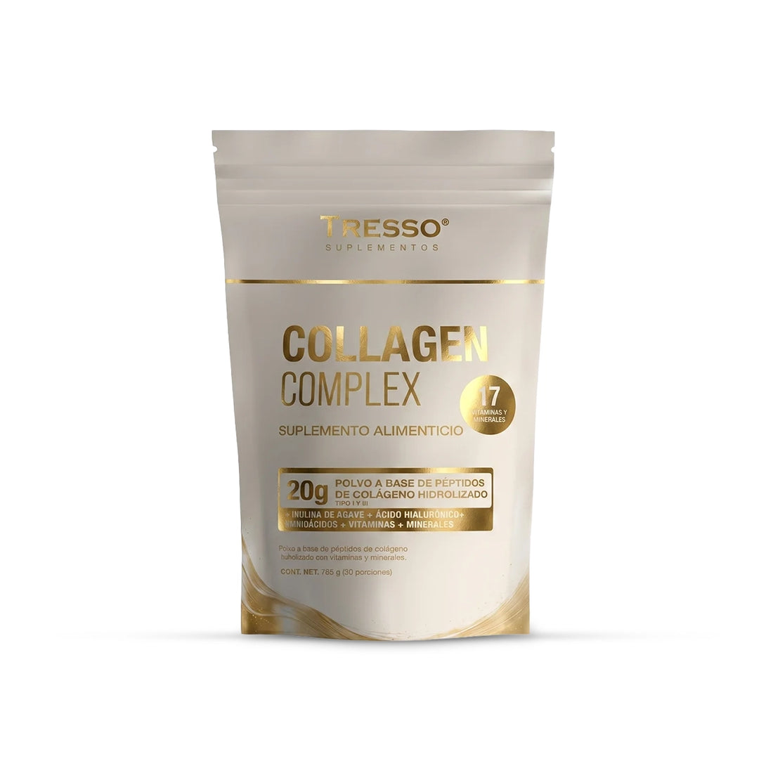Collagen Complex | Fórmula Multi-Ingredientes 22 en 1: Colágeno Tipo I y III, Ácido Hialurónico, Vitaminas y Minerales | 765g
