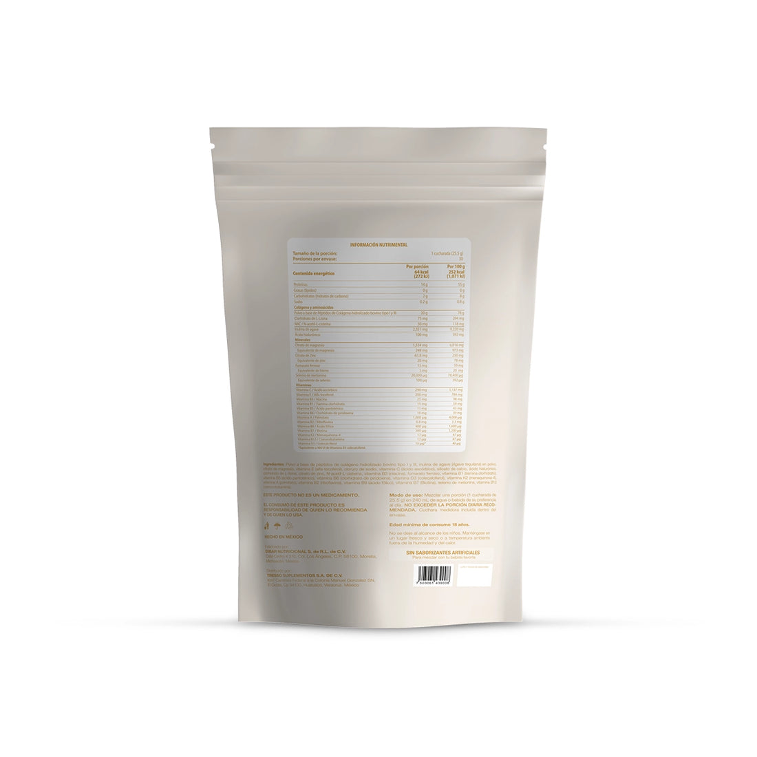 Collagen Complex | Fórmula Multi-Ingredientes 22 en 1: Colágeno Tipo I y III, Ácido Hialurónico, Vitaminas y Minerales | 765g