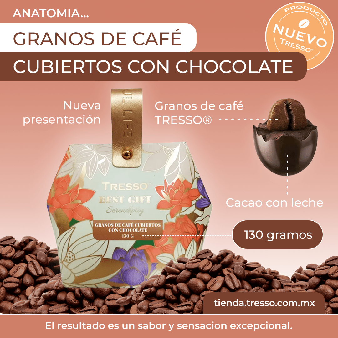 Granos de café cubiertos con chocolate 130g - TRESSO®