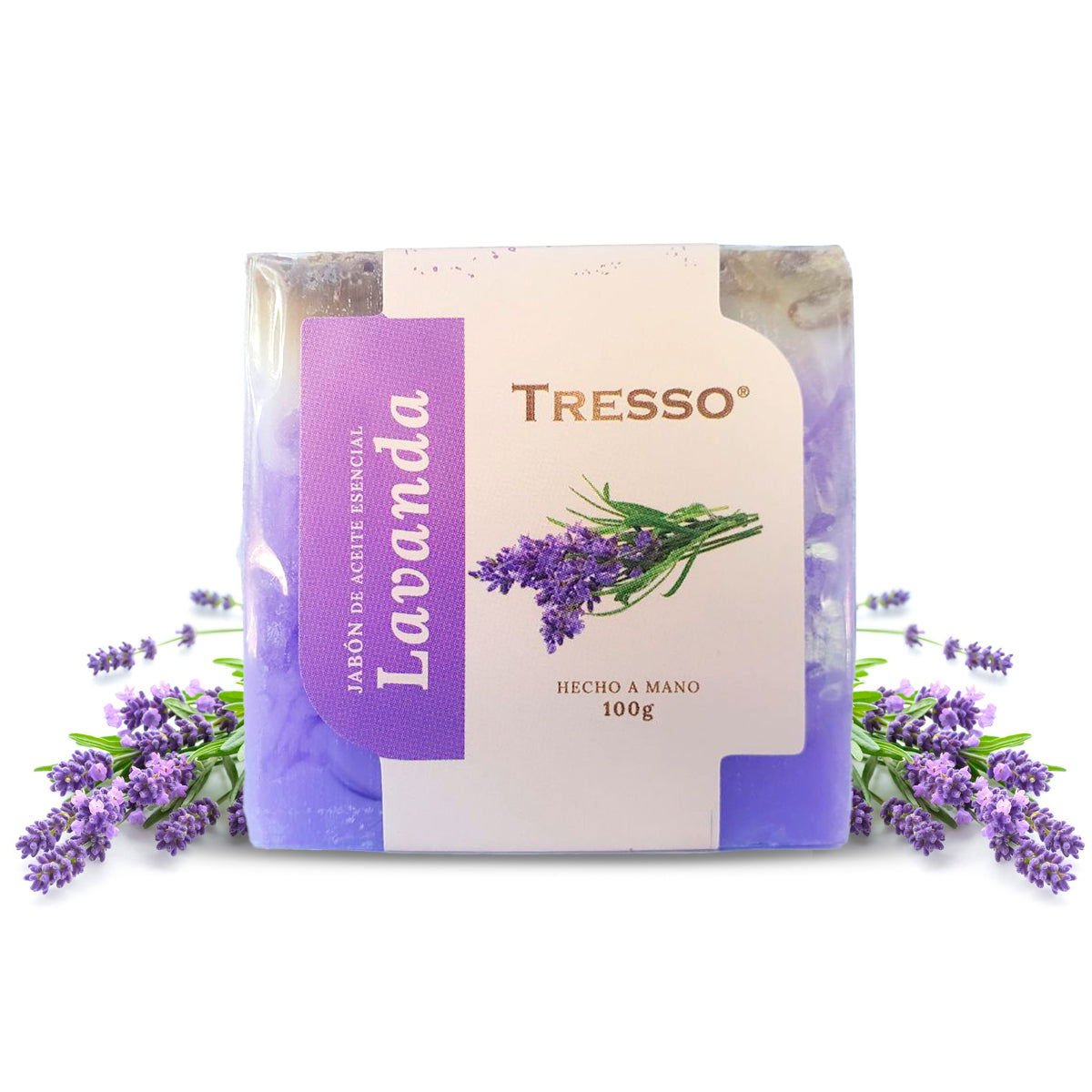 Jabón de aceite esencial de Lavanda - TRESSO®