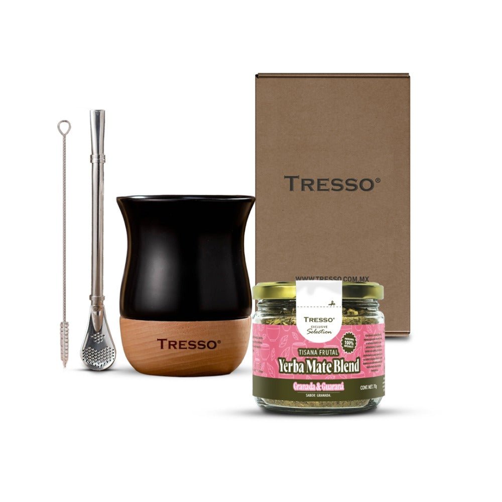 Kit con vaso + tisana yerba mate - TRESSO®