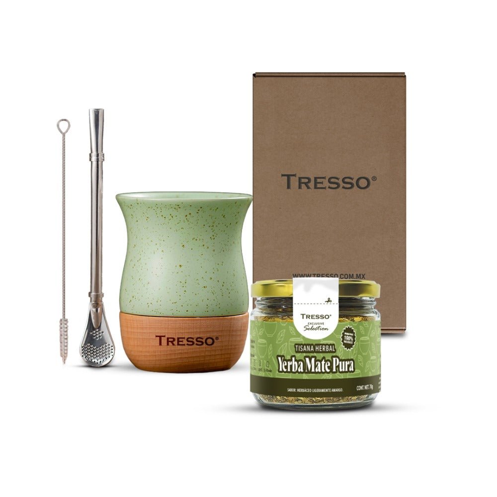 Kit con vaso + tisana yerba mate - TRESSO®