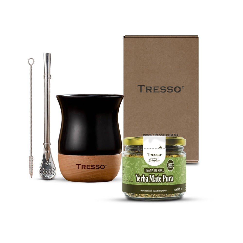 Kit con vaso + tisana yerba mate - TRESSO®
