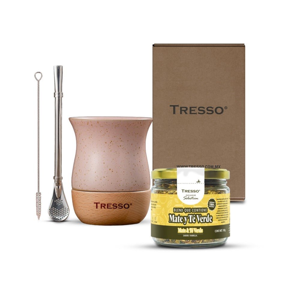 Kit con vaso + tisana yerba mate - TRESSO®