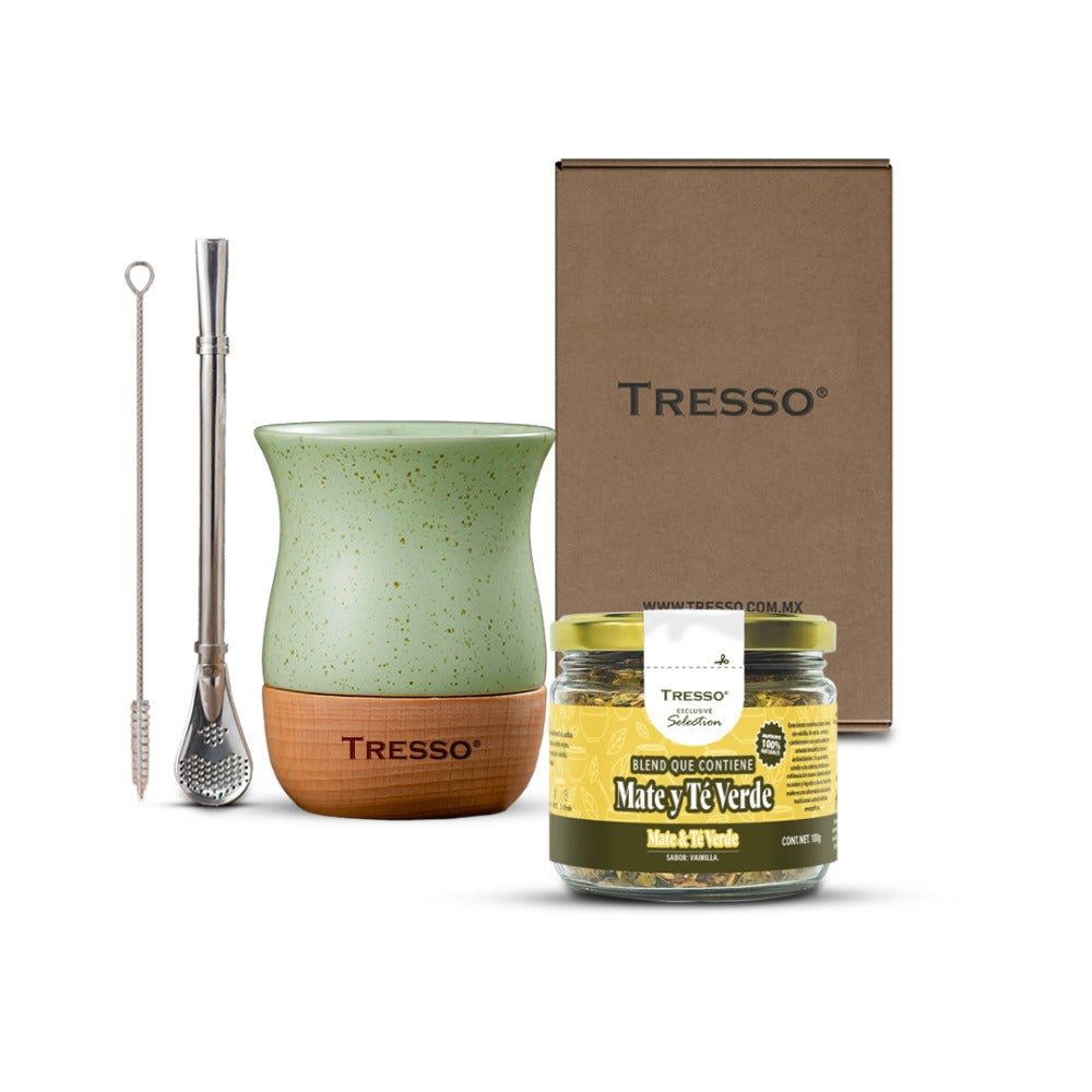 Kit con vaso + tisana yerba mate - TRESSO®