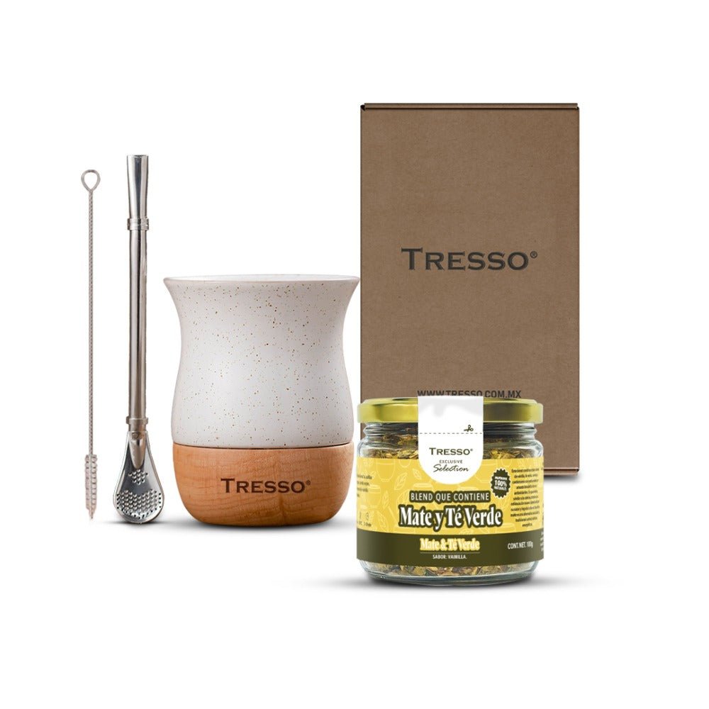 Kit con vaso + tisana yerba mate - TRESSO®