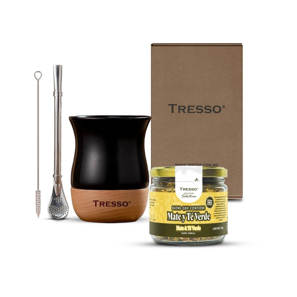 Kit con vaso + tisana yerba mate - TRESSO®