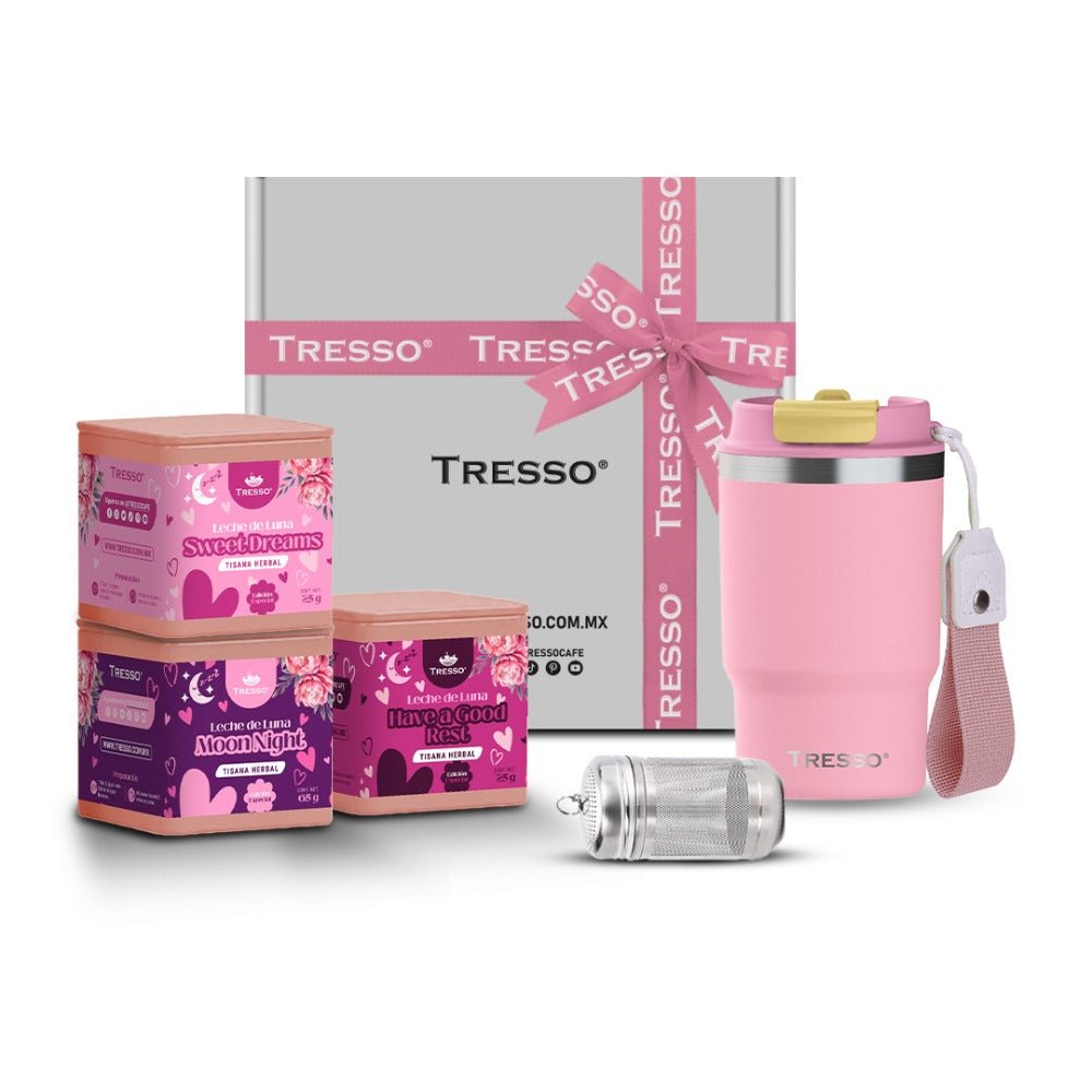 Kit enamora-té - Termo + 3 Tisanas + Infusor - TRESSO®