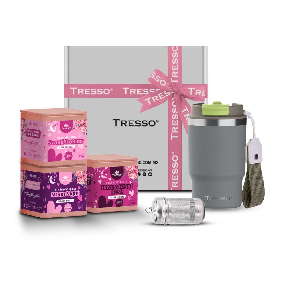 Kit enamora-té - Termo + 3 Tisanas + Infusor - TRESSO®