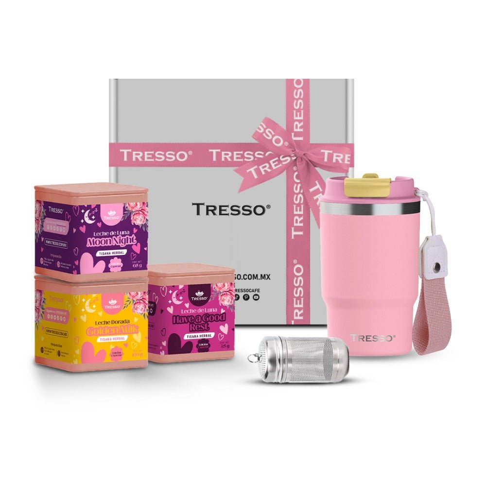 Kit enamora-té - Termo + 3 Tisanas + Infusor - TRESSO®