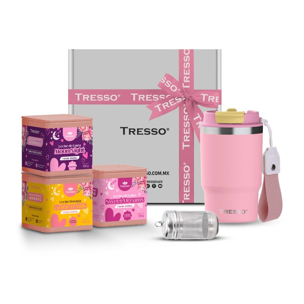 Kit enamora-té - Termo + 3 Tisanas + Infusor - TRESSO®