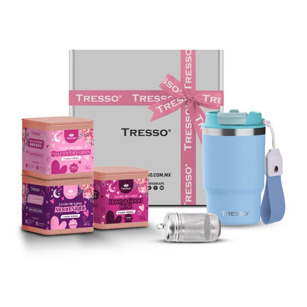 Kit enamora-té - Termo + 3 Tisanas + Infusor - TRESSO®