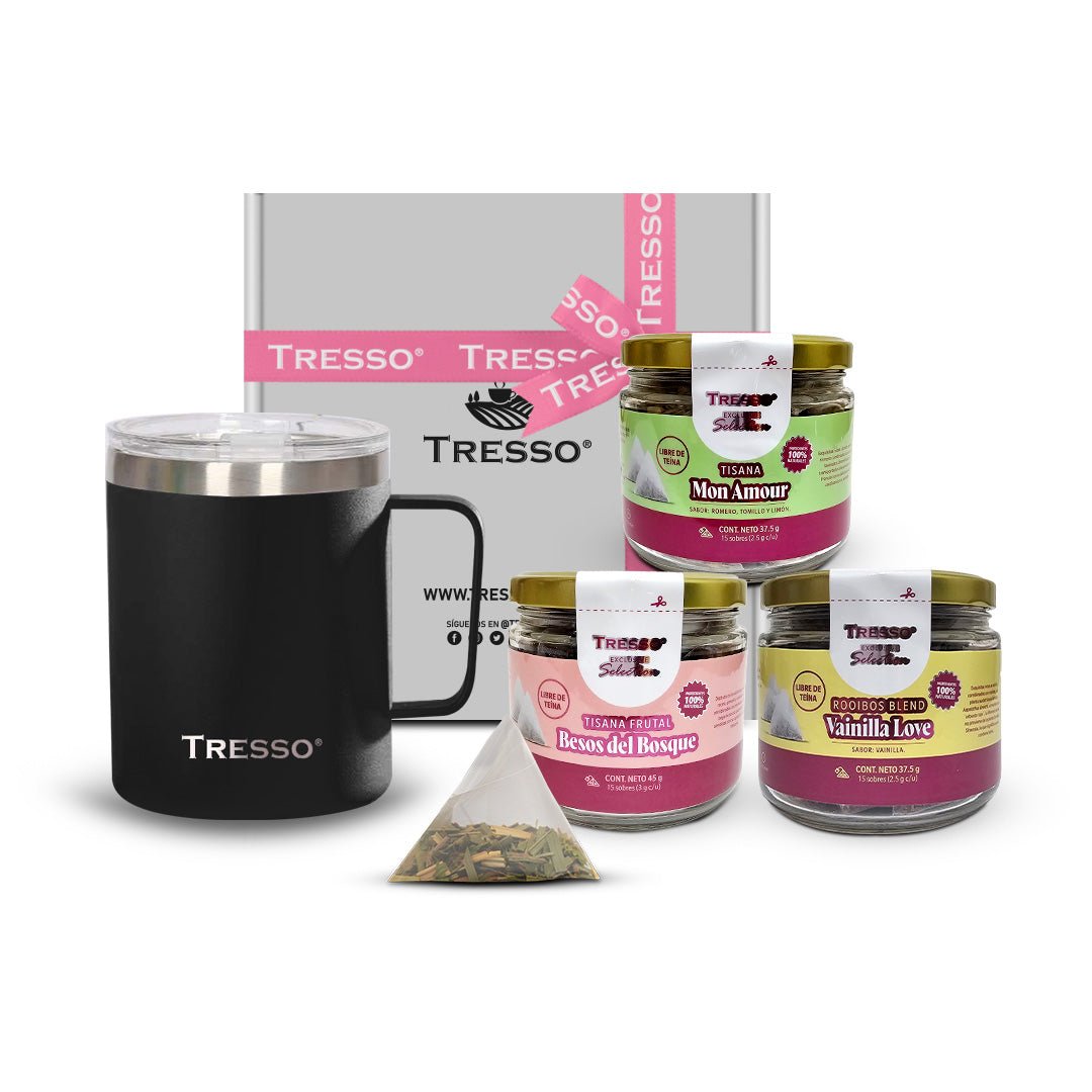 Kit infusiones en pirámide + Termo ó Taza - TRESSO®