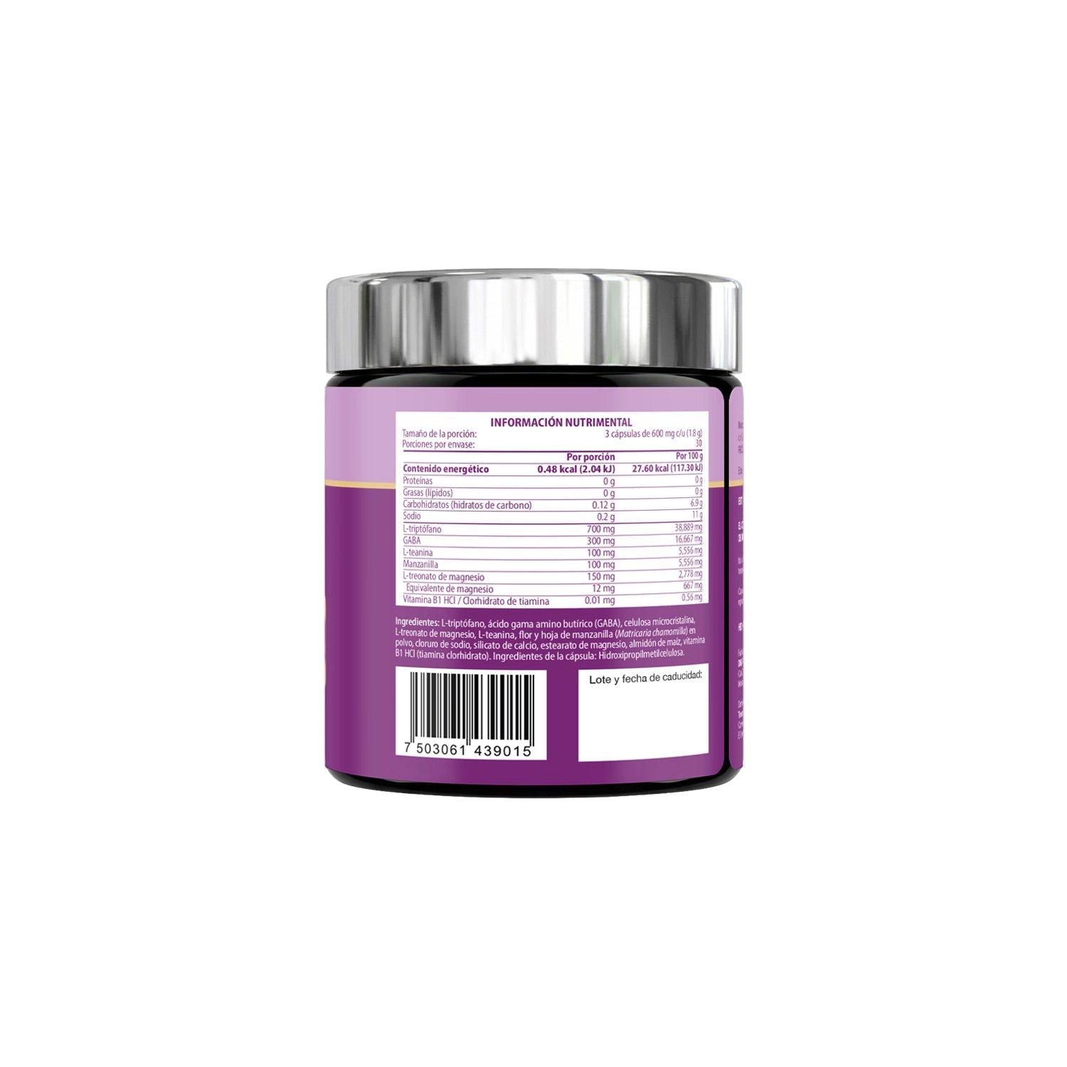 Mꝏn Blend | Triptófano, GABA,L-Teanina, Manzanilla, L-Treonato de Magnesio | 90 Cápsulas - TRESSO®