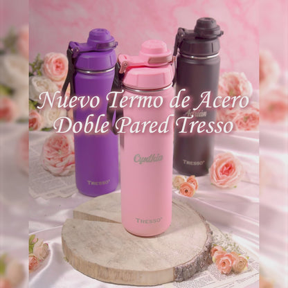 Double-walled stainless steel thermos