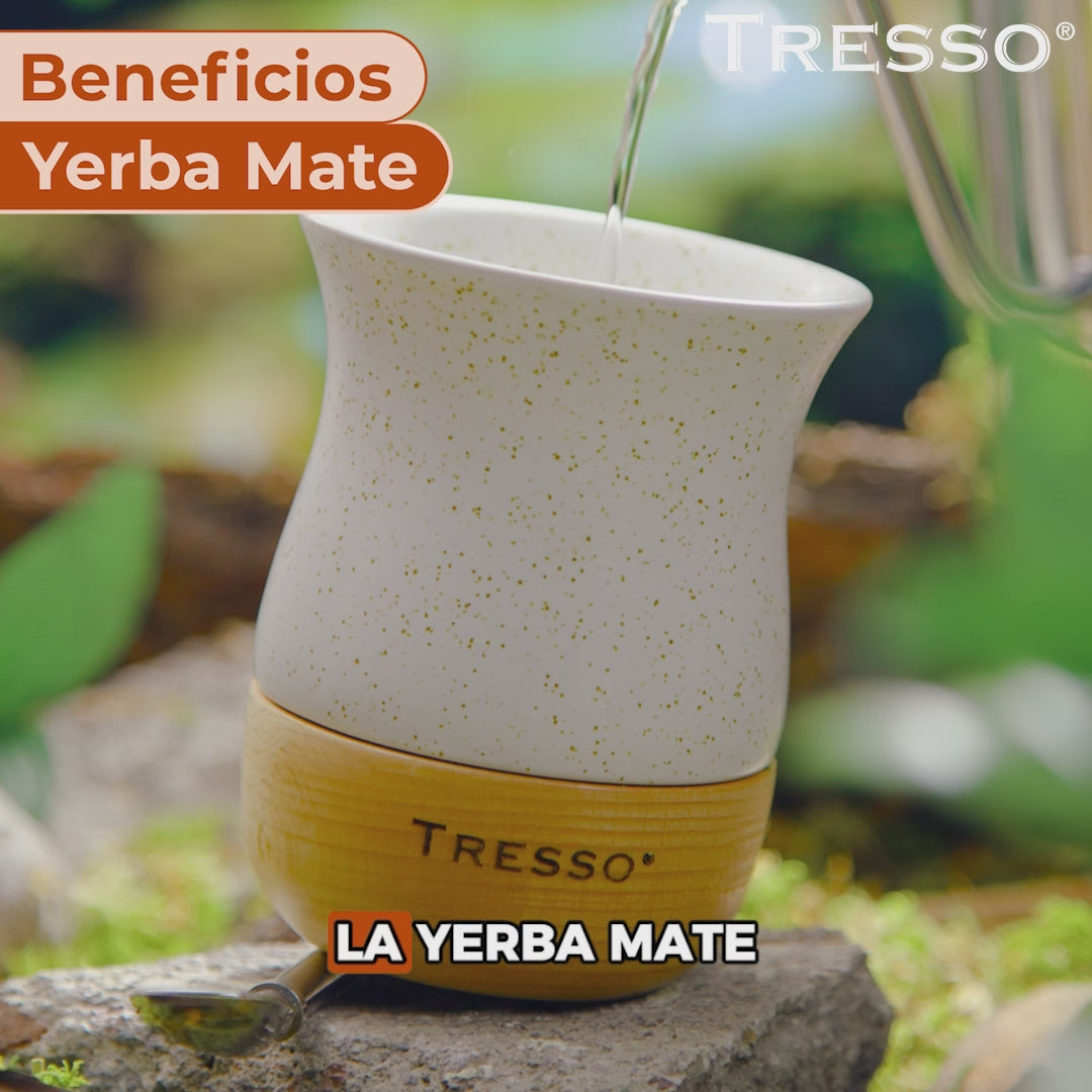 Vaso de Cerámica para Cacao, Tisana y Yerba Mate
