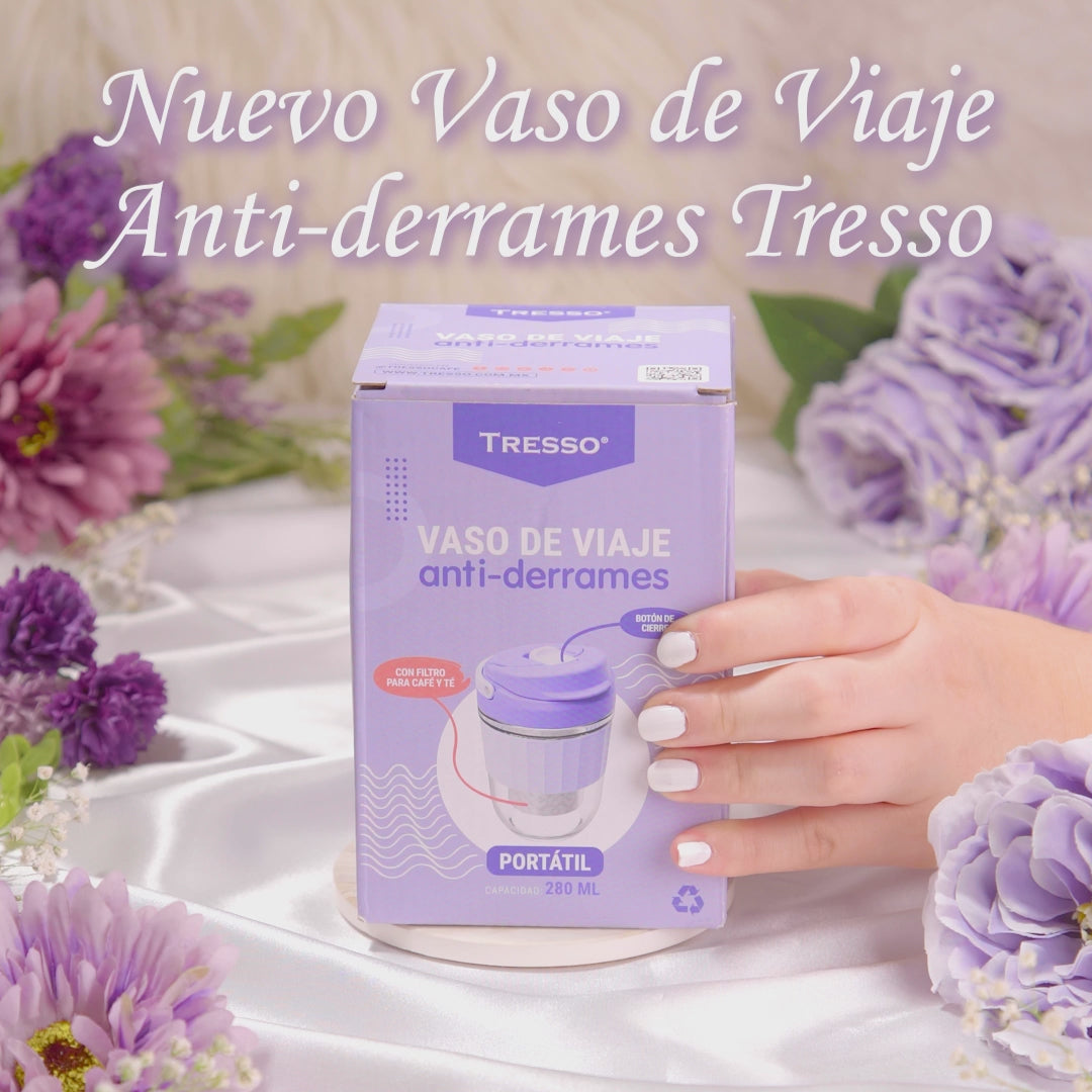 Vaso de viaje antiderrames 100% garantizado