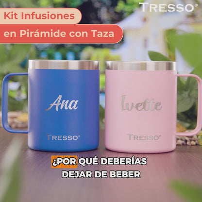Kit infusiones en pirámide + Termo ó Taza