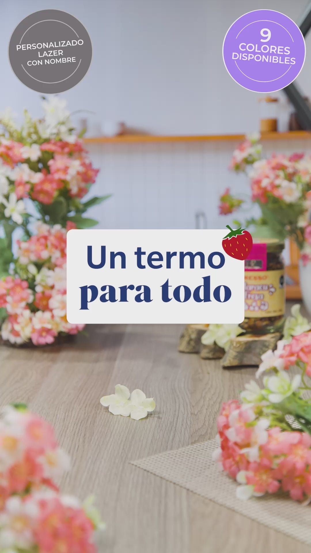 Termo de acero inoxidable con mango giratorio 940ml (32oz)