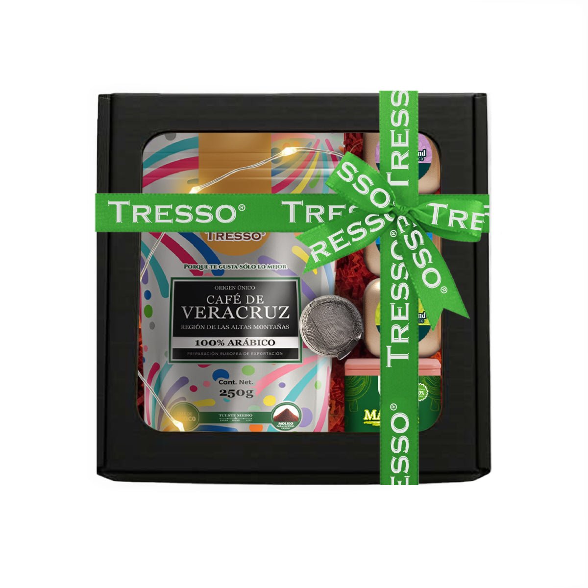 Regalo de café y tés exclusivos con luz led - TRESSO®