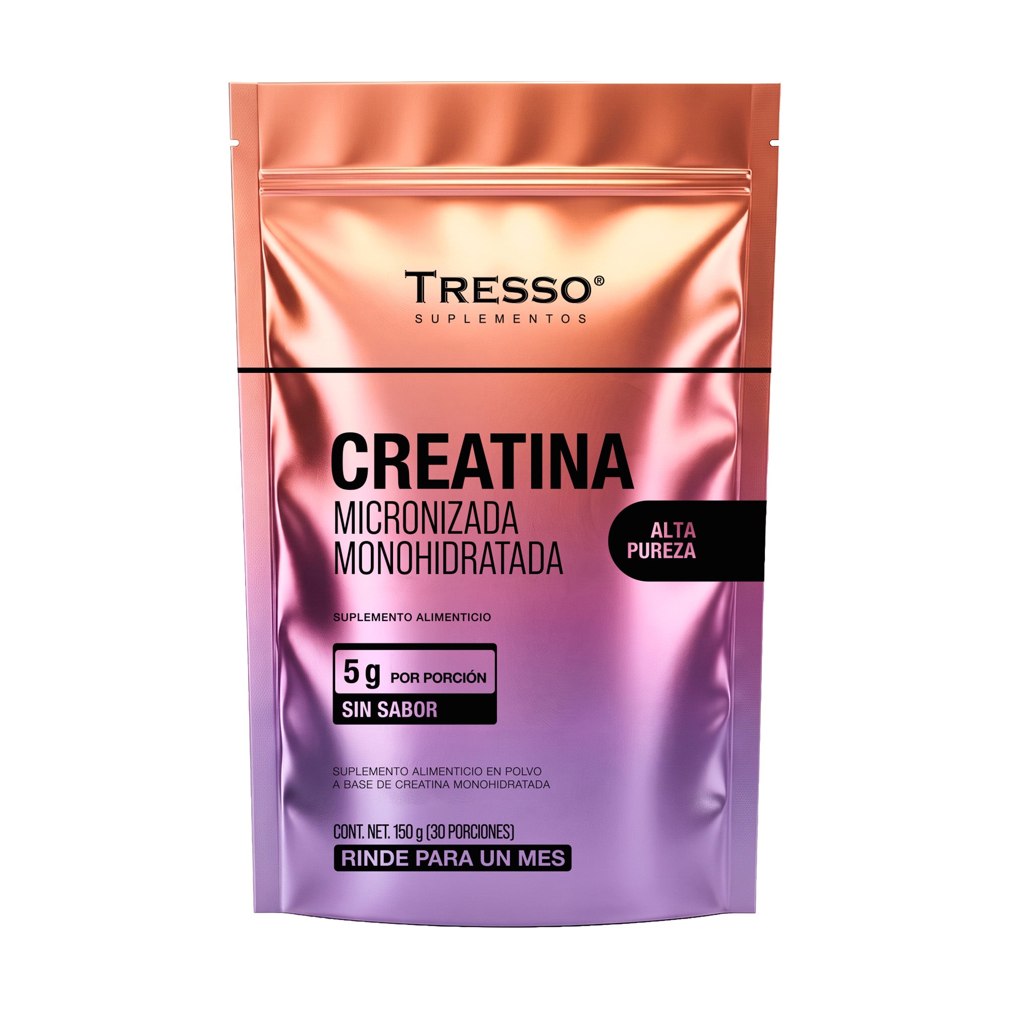Creatina, micronizada monoidratada.