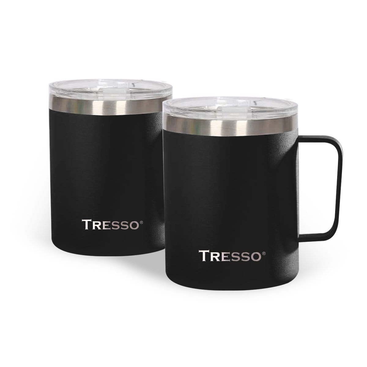 Set de 2 Tazas de Acero Inoxidable con Tapa - TRESSO®