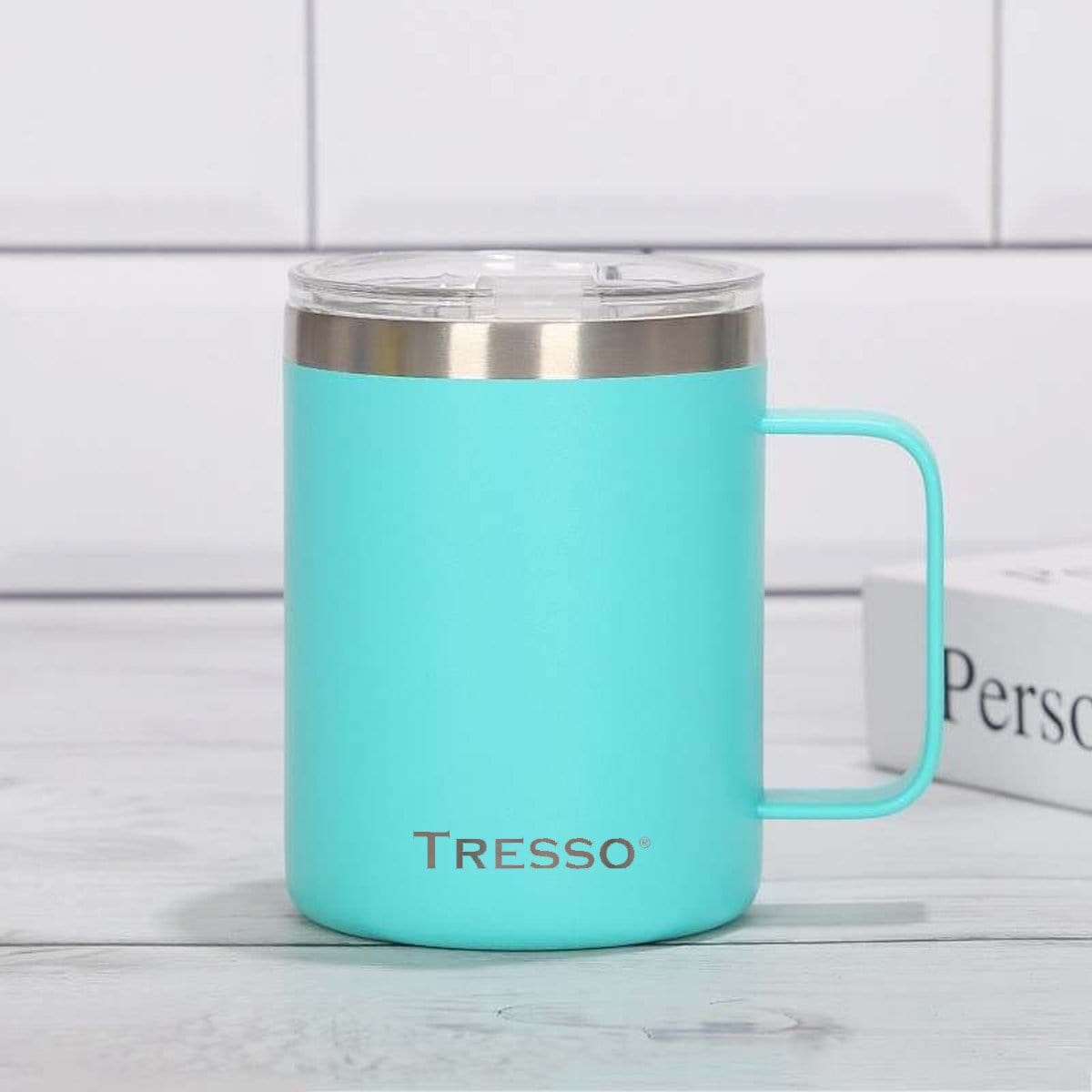 Taza de Acero Inoxidable con Tapa 350ml - TRESSO®