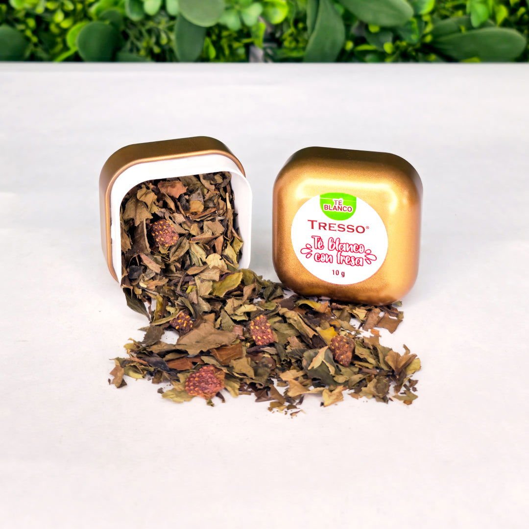 Té Blanco con Fresa 10g-70g - TRESSO®