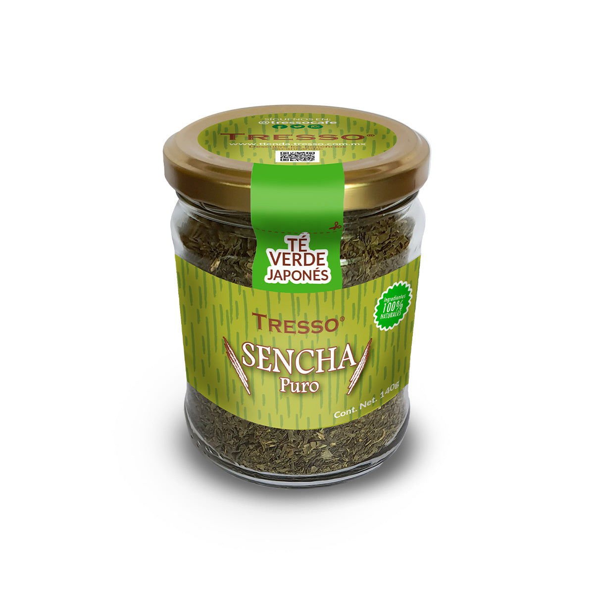 Té Verde Japonés (Puro): Sencha 30g-140g - TRESSO®