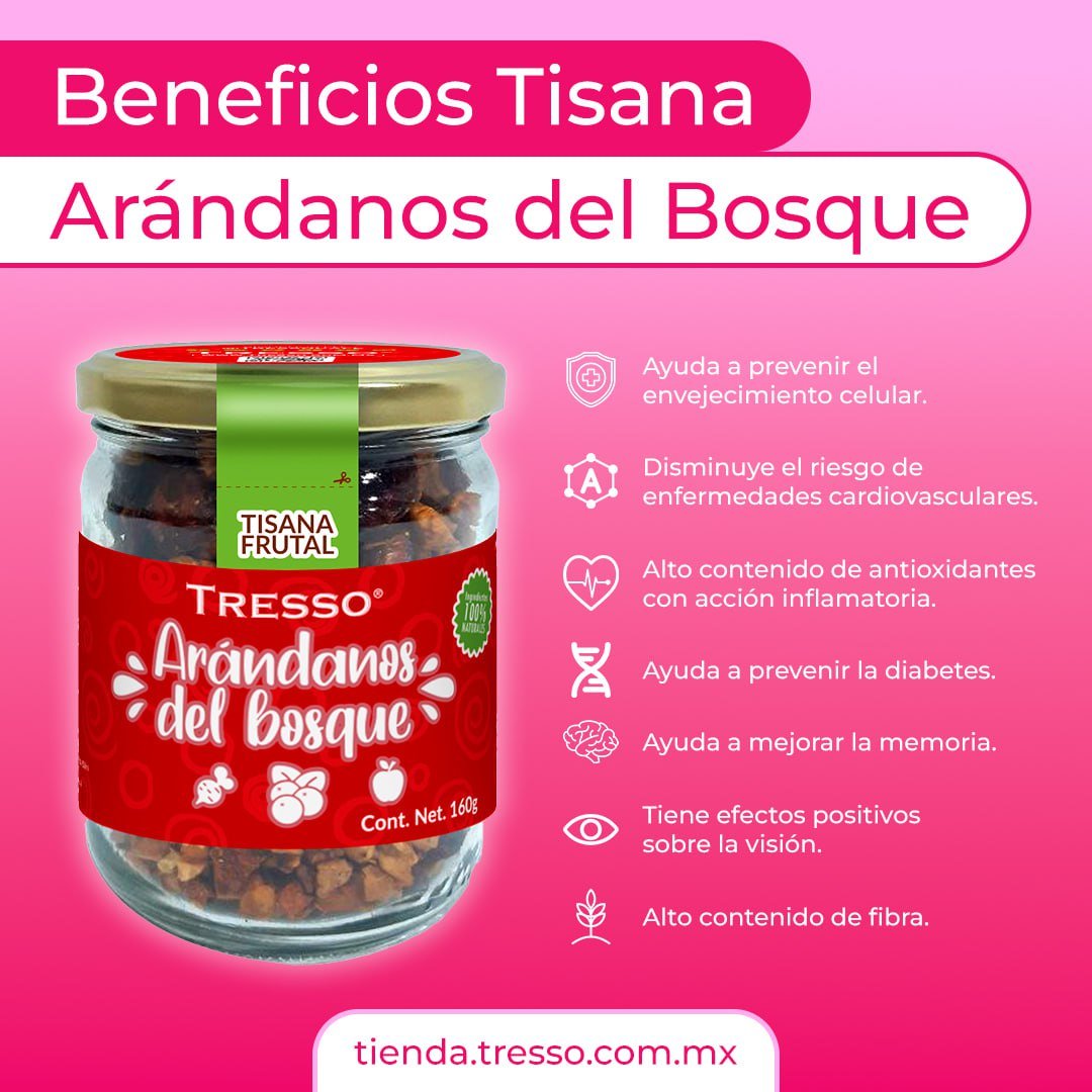 Tisana frutal: Arándanos del bosque 30g-160g - TRESSO®