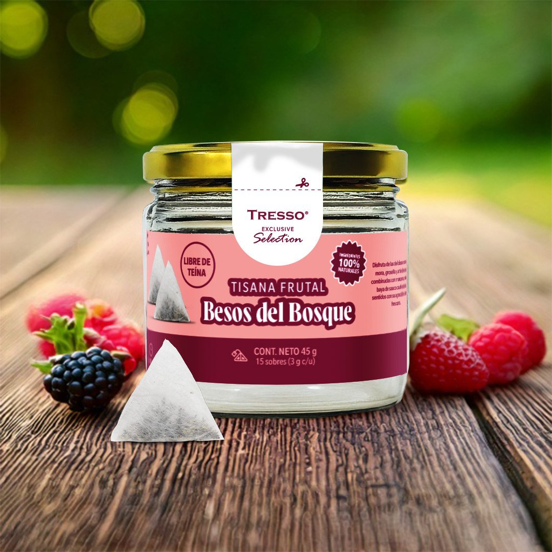 Tisana Frutal Besos del Bosque 15 sobres con 3g c/u - TRESSO®