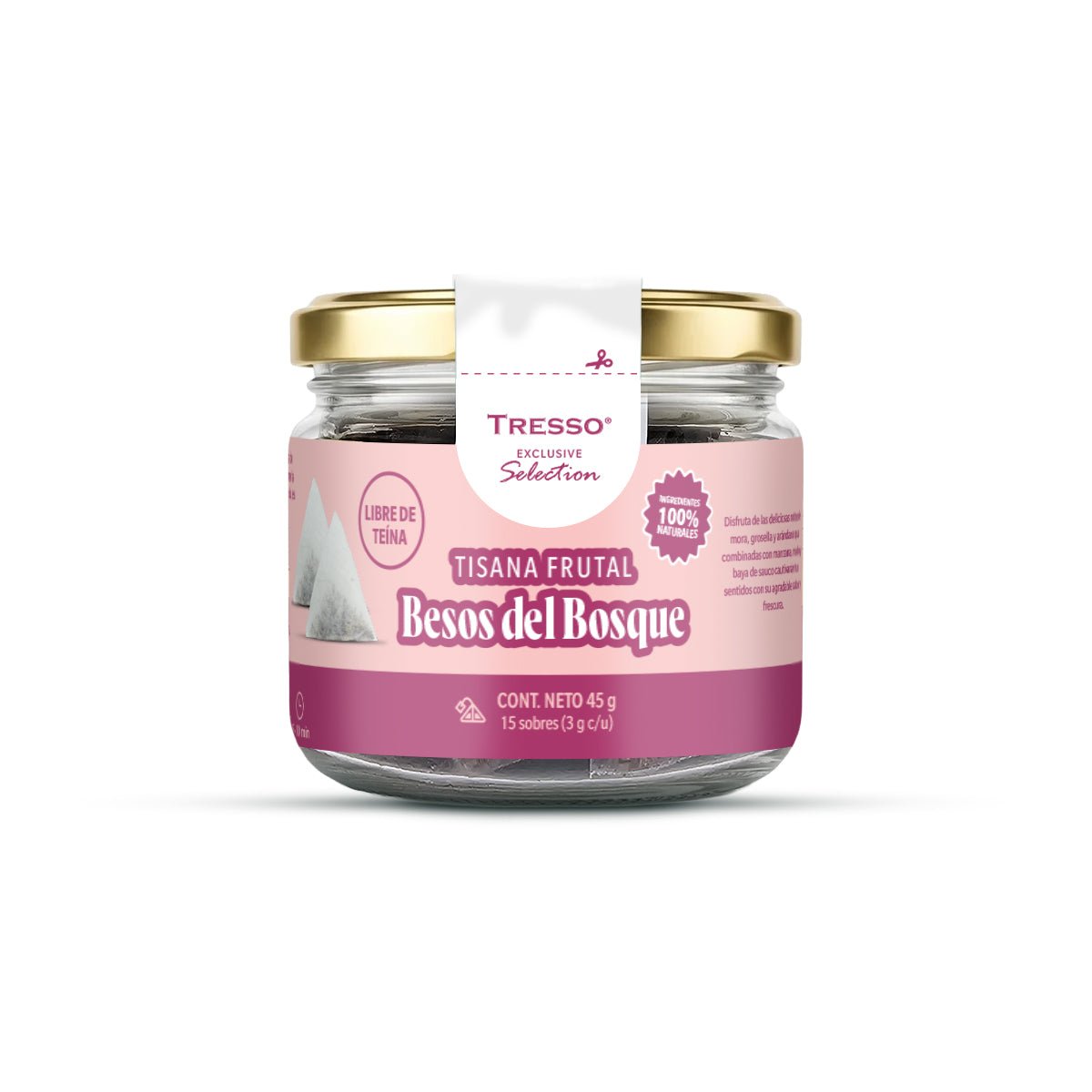Tisana Frutal Besos del Bosque 15 sobres con 3g c/u - TRESSO®